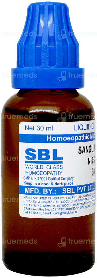 Sbl Sanguinarina Nitrica 30c Dilution 30ml