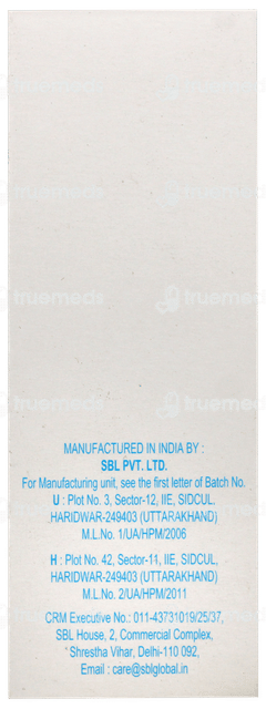 Sbl Gentiana Lutea Q Mother Tincture 30 ML