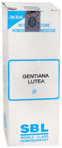 Sbl Gentiana Lutea Q Mother Tincture 30 ML