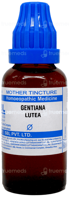 Sbl Gentiana Lutea Q Mother Tincture 30 ML