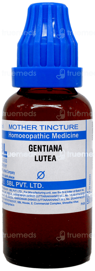Sbl Gentiana Lutea Q Mother Tincture 30 ML