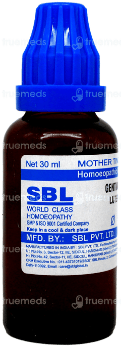 Sbl Gentiana Lutea Q Mother Tincture 30 ML