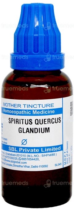 Sbl Spiritus Quer Glandium Q Mother Tincture 30Ml