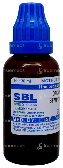 Sbl Gelsemium Sempervirens Q Mother Tincture 30ml Sbl Gelsemium Sempervirens Q Mother Tincture 30ml