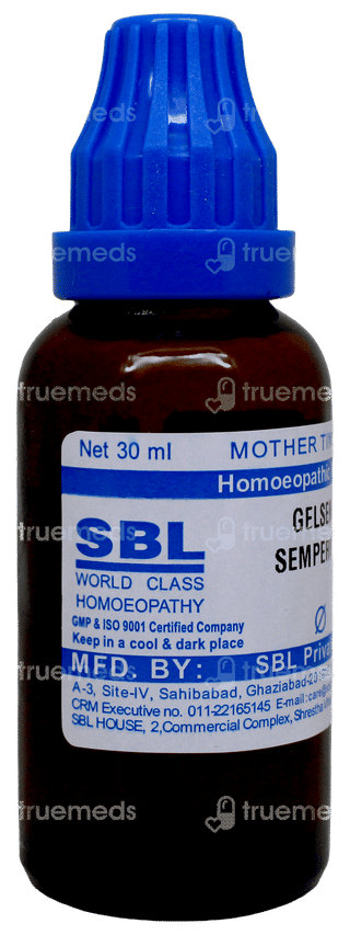 Sbl Gelsemium Sempervirens Q Mother Tincture 30ml