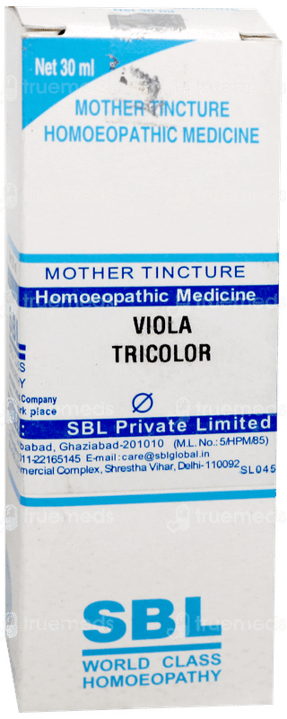 Sbl Viola Tricolor Q Mother Tincture 30 ML