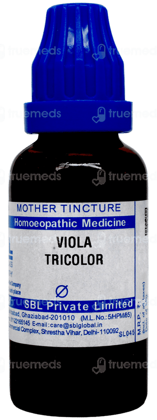 Sbl Viola Tricolor Q Mother Tincture 30 ML