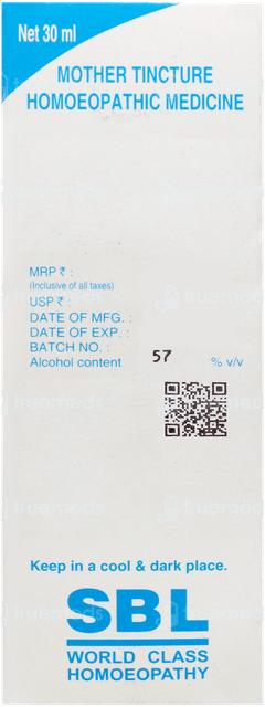 Sbl Holarrhena Antidysenterica Q Mother Tincture 30ml