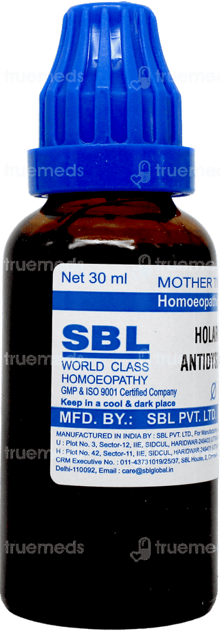 Sbl Holarrhena Antidysenterica Q Mother Tincture 30ml