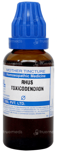 Sbl Rhus Toxicodendron Q Mother Tincture 30ml