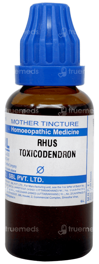 Sbl Rhus Toxicodendron Q Mother Tincture 30ml