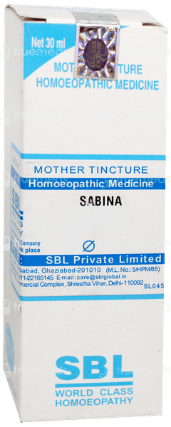 Sbl Sabina Q Mother Tincture 30Ml