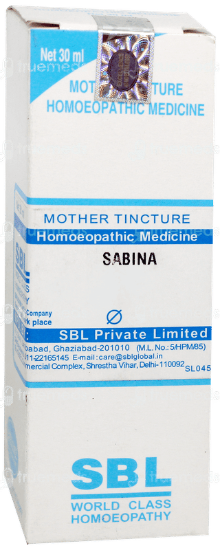 Sbl Sabina Q Mother Tincture 30Ml
