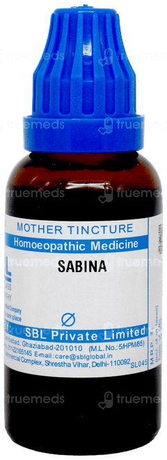 Sbl Sabina Q Mother Tincture 30Ml