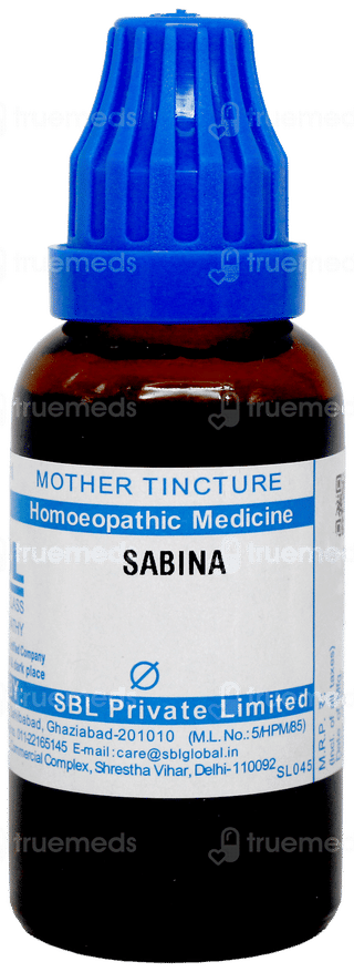 Sbl Sabina Q Mother Tincture 30Ml
