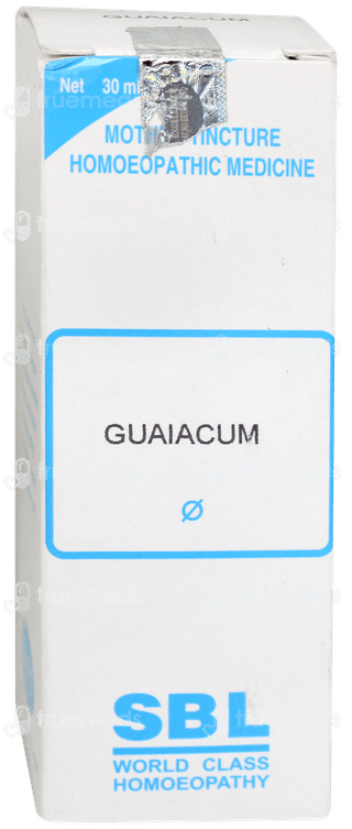 Sbl Guaiacum Q Mother Tincture 30 ML
