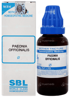 Sbl Paeonia Officianalis Q Mother Tincture 30ml
