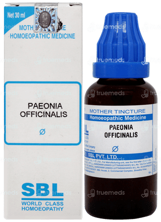 Sbl Paeonia Officianalis Q Mother Tincture 30ml