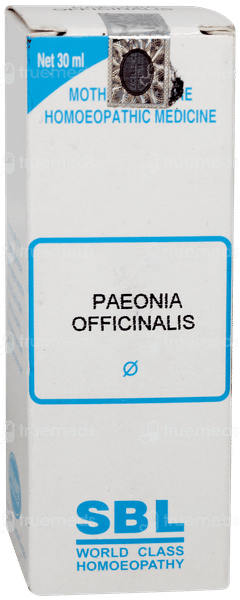 Sbl Paeonia Officianalis Q Mother Tincture 30ml