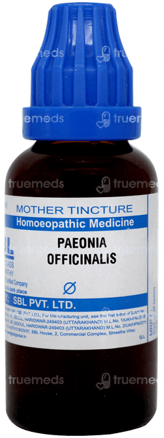 Sbl Paeonia Officianalis Q Mother Tincture 30ml