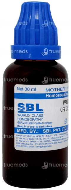 Sbl Paeonia Officianalis Q Mother Tincture 30ml