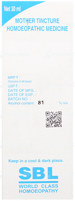 Sbl Aralia Racemosa Q Mother Tincture 30ml