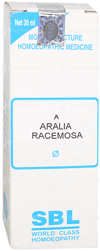 Sbl Aralia Racemosa Q Mother Tincture 30ml