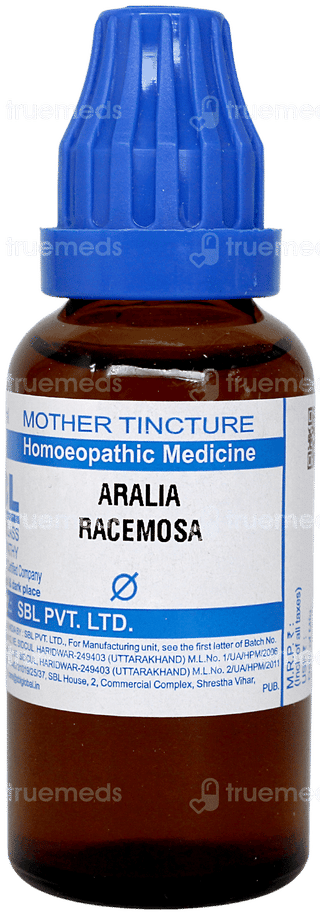 Sbl Aralia Racemosa Q Mother Tincture 30ml