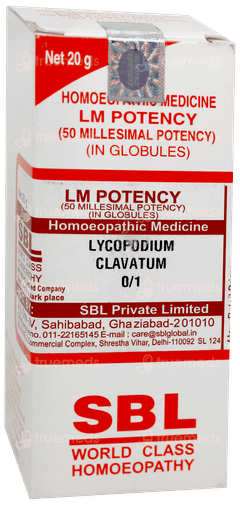 Sbl Lycopodium Clavatum 0/1 Lm Globules 20 GM