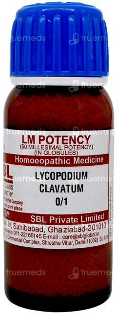 Sbl Lycopodium Clavatum 0/1 Lm Globules 20 GM