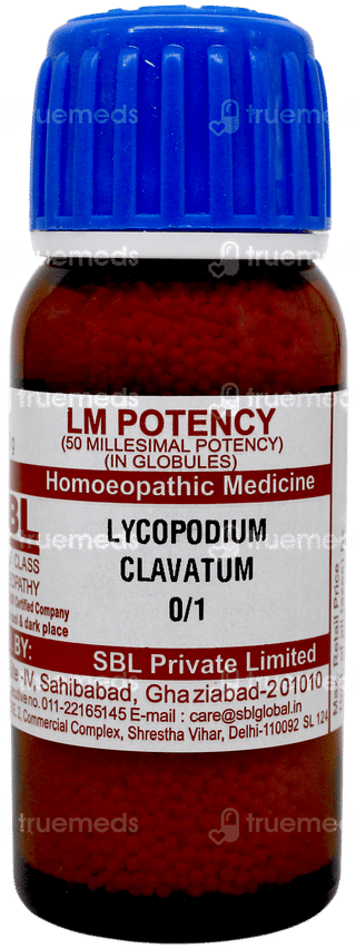 Sbl Lycopodium Clavatum 0/1 Lm Globules 20 GM