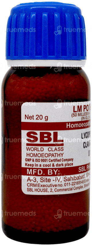 Sbl Lycopodium Clavatum 0/1 Lm Globules 20 GM