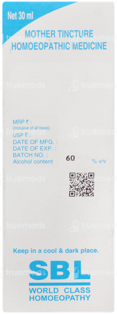 Sbl Curcuma Longa Q Mother Tincture 30ml