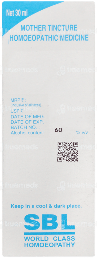 Sbl Curcuma Longa Q Mother Tincture 30ml