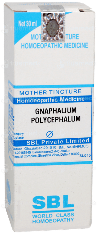 Sbl Gnaphalium Polycephalum Q Mother Tincture 30ml