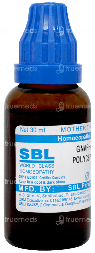 Sbl Gnaphalium Polycephalum Q Mother Tincture 30ml