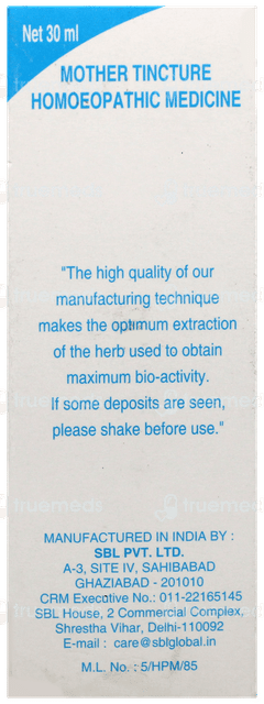 Sbl Raphanus Sativus Q Mother Tincture 30 ML