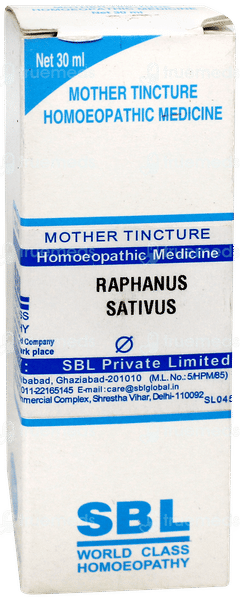 Sbl Raphanus Sativus Q Mother Tincture 30 ML