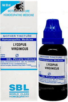 Sbl Lycopus Virginicus Q Mother Tincture 30 ML