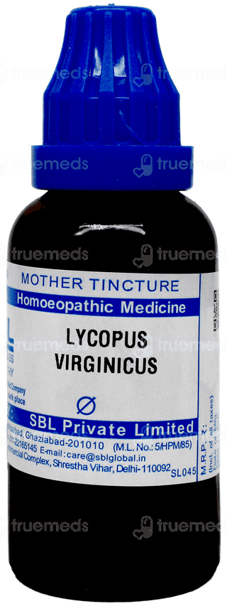Sbl Lycopus Virginicus Q Mother Tincture 30 ML