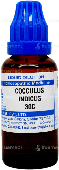 Sbl Cocculus Indicus 30c Dilution 30ml