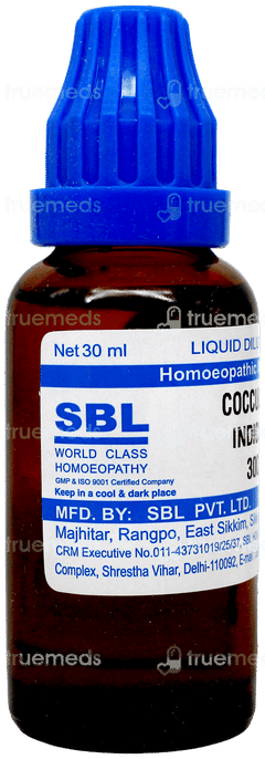Sbl Cocculus Indicus 30c Dilution 30ml