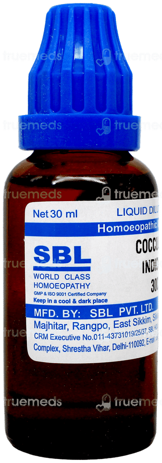 Sbl Cocculus Indicus 30c Dilution 30ml