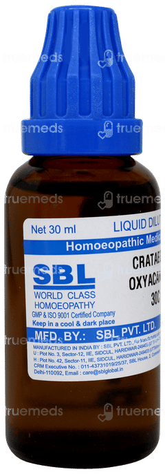 Sbl Crataegus Oxyacantha 30 C Dilution 30 ML