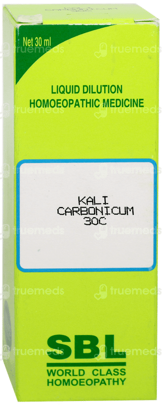 Sbl Kali Carbonicum 30c Dilution 30ml