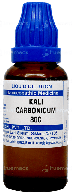 Sbl Kali Carbonicum 30c Dilution 30ml
