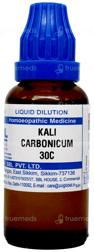 Sbl Kali Carbonicum 30c Dilution 30ml
