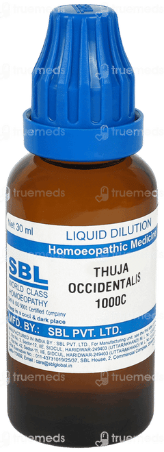Sbl Thuja Occidentalis 1000c Dilution 30ml