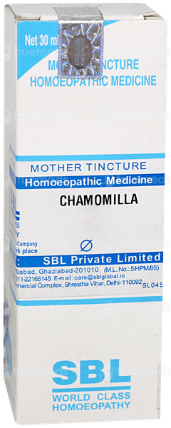 Sbl Chamomilla Q Mother Tincture 30ml
