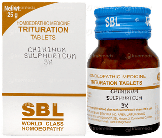 Sbl Chininum Sulphuricum 3x Trituration Tablet 25gm